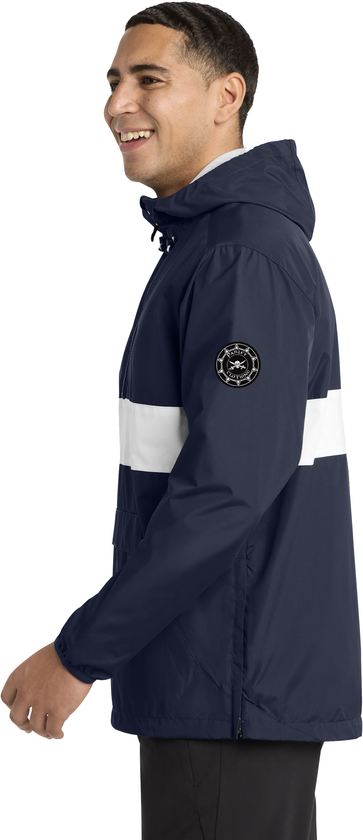 Black flag windbreaker
