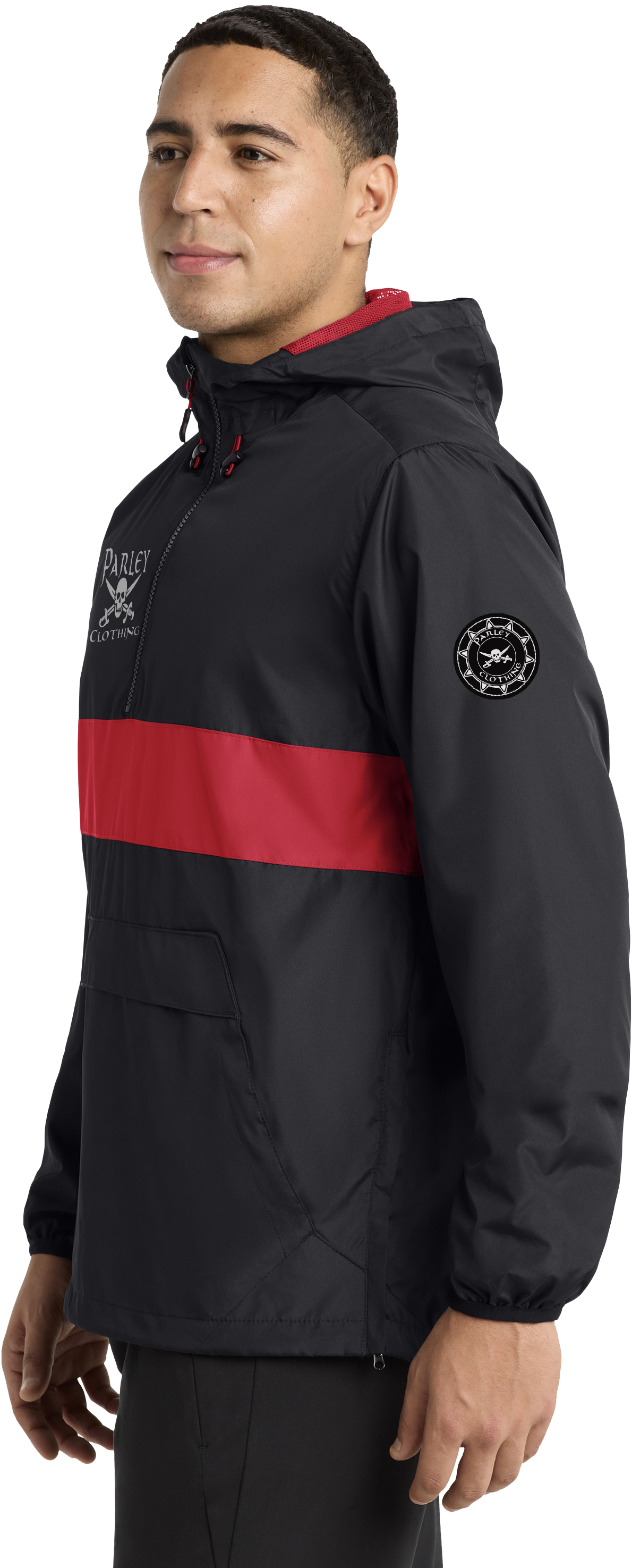 Black flag windbreaker