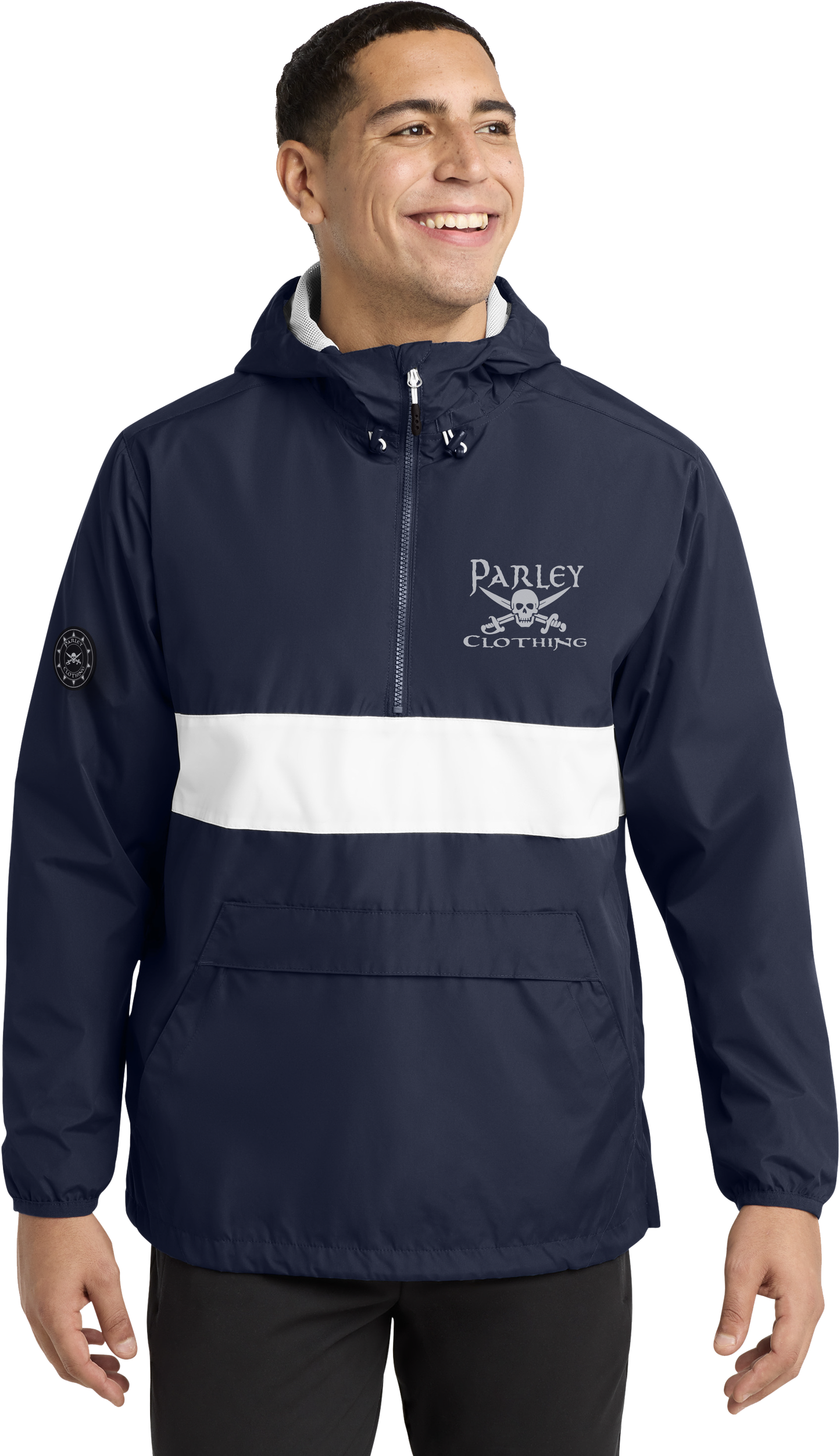 Black flag windbreaker