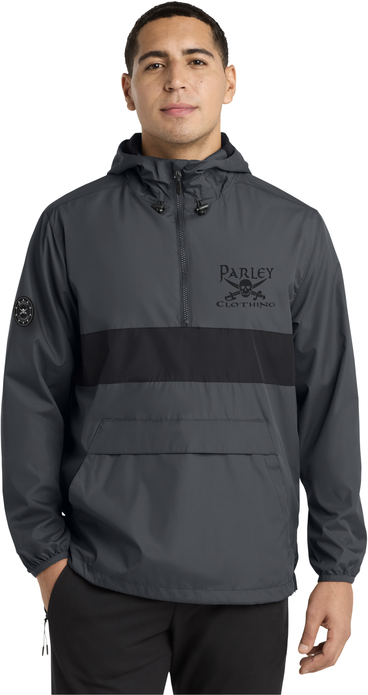 Black flag windbreaker